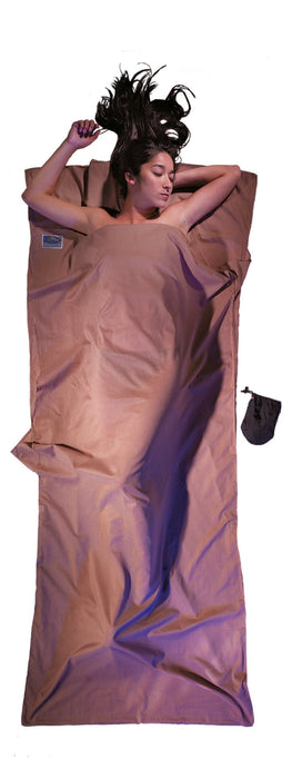 EAN 0799696101428 - Cocoon TravelSheet Saco de dormir rectangular Algodón Caqui imagen 1