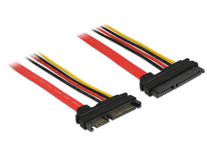 EAN 4043619838042 - DeLOCK 83804 cable de SATA 1 m SATA 22-pin Negro, Rojo, Amarillo imagen 1