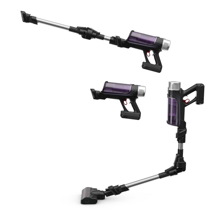 EAN 3221616048010 - Rowenta RH2037 Aspiradora escoba 2 en 1 Batería Secar Sin bolsa 0,4 L 250 W Negro, Púrpura imagen 8