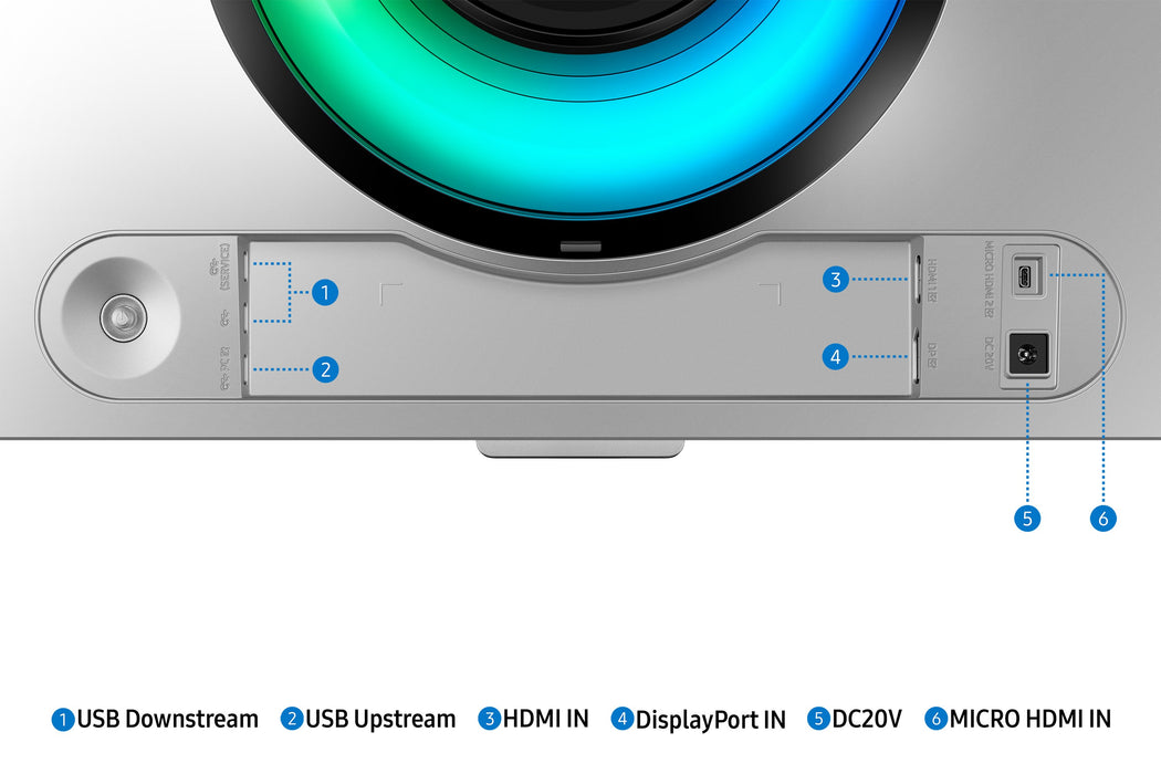 EAN 8806095053653 - Samsung G93SC pantalla para PC 124,5 cm (49") 5120 x 1440 Pixeles Dual QHD OLED Plata imagen 20