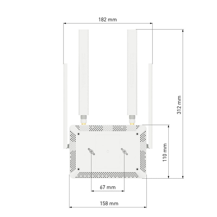 EAN 4897082921608 - Keenetic Runner 4G (KN-2211) router inalámbrico Ethernet rápido Banda única (2,4 GHz) Gris, Blanco imagen 11