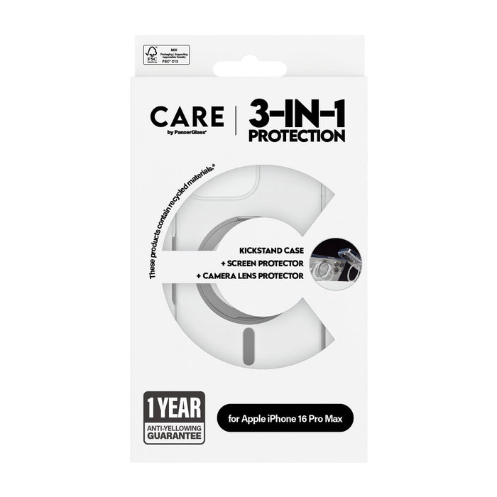 EAN 5715685004780 - PanzerGlass CARE™ by ® 3-in-1 Ceramic Bundle iPhone 16 Pro Max Protector de pantalla Apple 1 pieza(s) imagen 3