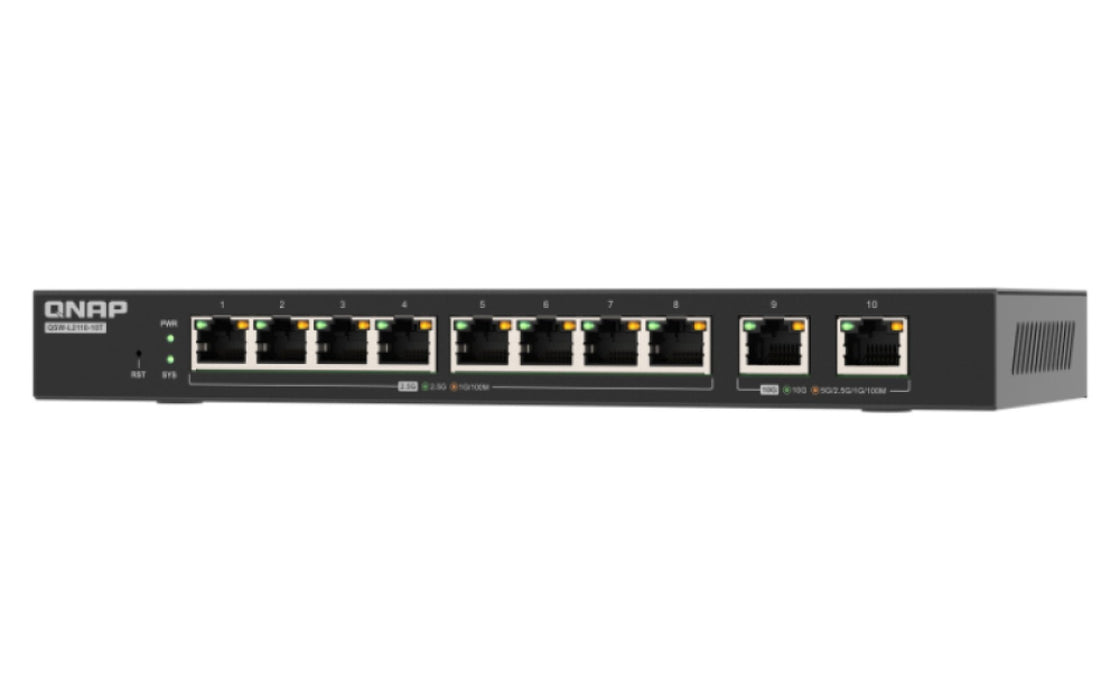Qnap Qsw-L2110-10t - Switch - Managed - 8 X 2.5gbase-T