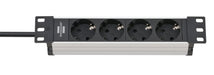 EAN 4007123662685 - Brennenstuhl 1390007004 base múltiple 2 m 4 salidas AC Interior Negro, Plata imagen 1