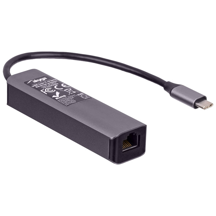 Akyga Hub Usb Tipo C To 3x Usb 3.0 Ak-Ad-66 Network Card 10 100 1000 15cm