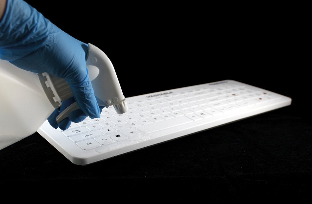 Man&Machine Very Cool Flat De Blanco Hygienetastatur,Blanco,104tasten,De