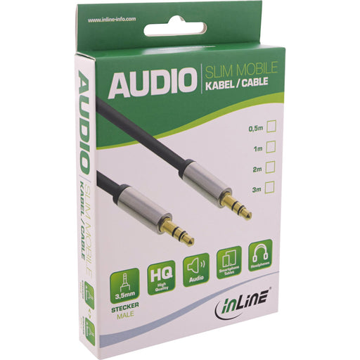 EAN 4043718235773 - InLine 99212 cable de audio 2 m 3,5mm Negro imagen 2