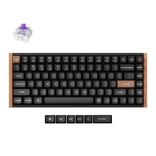 EAN 4894979017611 - Keychron K2H-F1 teclado Juego USB + RF Wireless + Bluetooth Alemán Negro imagen 1
