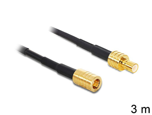 EAN 4043619886487 - DeLOCK 88648 cable coaxial RG-174 3 m SMB Negro imagen 1