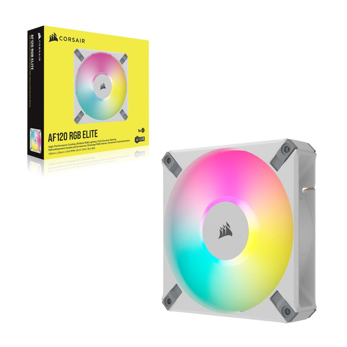Ventilador Caja Adicional 12x12 Corsair Af120 Elite Rgb Blanco
