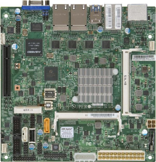 Server Placa Base Super Micro Mbd-X11sba-Ln4f-O Soc Mini-Itx 4x1gb