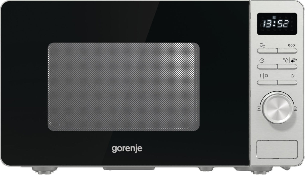 Microondas Gorenje Mo20a3x  20 L, 800 W, Botones, Giratorio, Acero Inoxidable