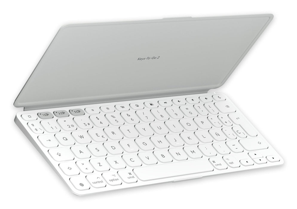 Teclado Español  Logitech 920-013011 Para Móvil Bluetooth Gris, Blanco