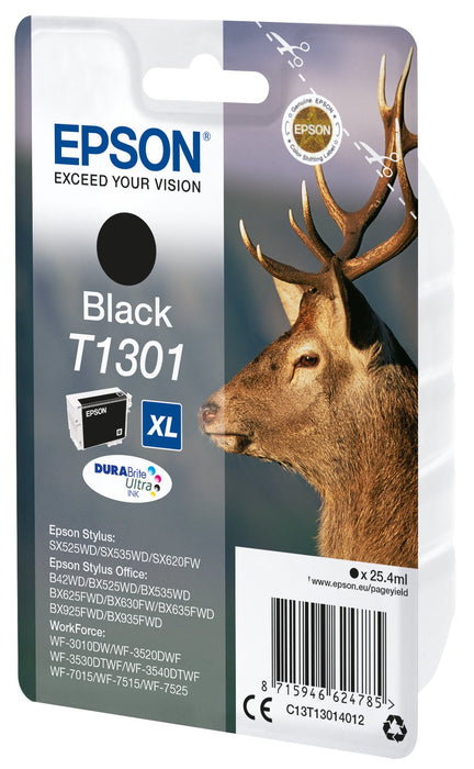 EAN 5057454503682 - Epson Stag T1301 cartucho de tinta 1 pieza(s) Original Alto rendimiento (XL) Negro imagen 1