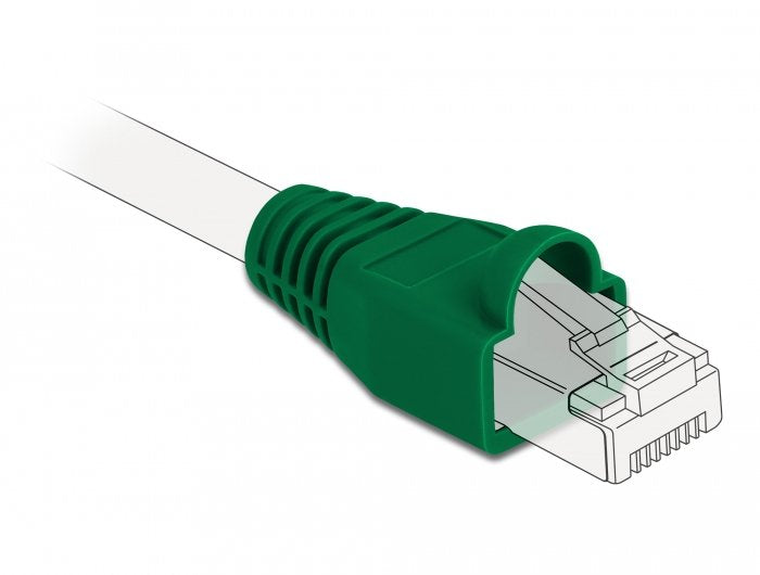 Knickschutztülle Für Rj45 Stecker Grün 20 Stück