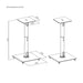 EAN 8435739904251 - AISENS SPK10U-431 soporte de altavoz Piso Acero, Vidrio imagen 7