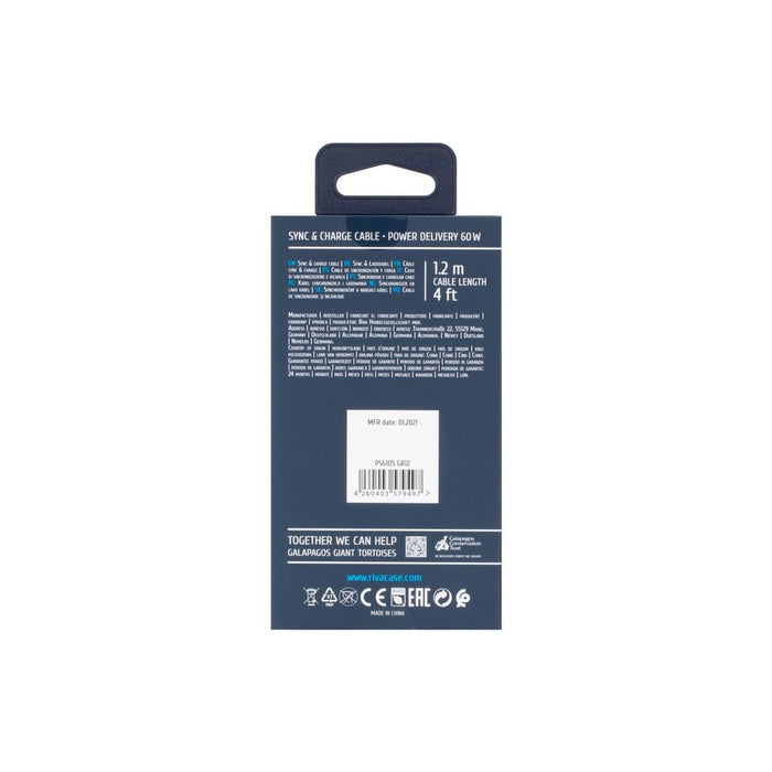 EAN 4260403579497 - Rivacase PS6105 GR12 cable USB USB 2.0 1,2 m USB C Gris imagen 6