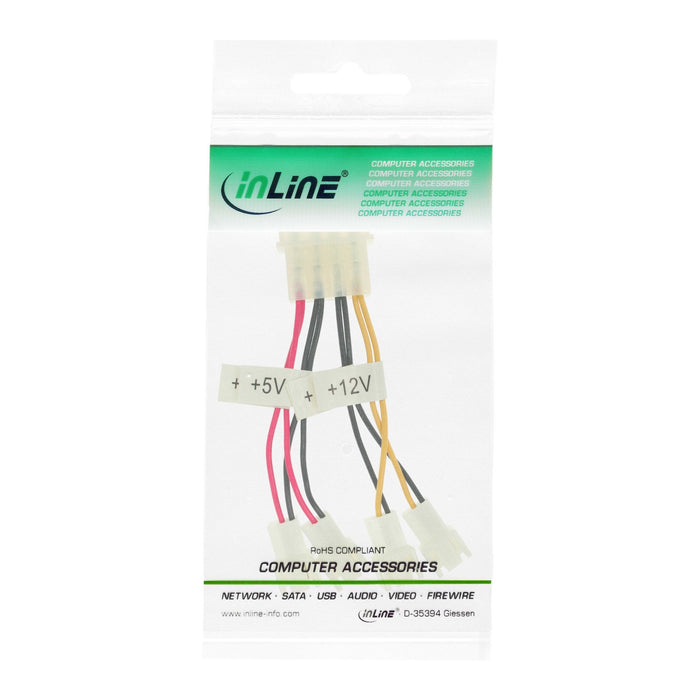 Adaptador De Ventilador Inline 2x 12v Y 2x 5v Para 4 Ventiladores