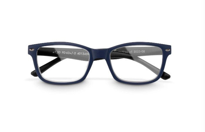 Hama Gafas De Lectura De +2.0 Dioptrias - Montura De Plastico Reciclado - Unisex - Azul Y Negro