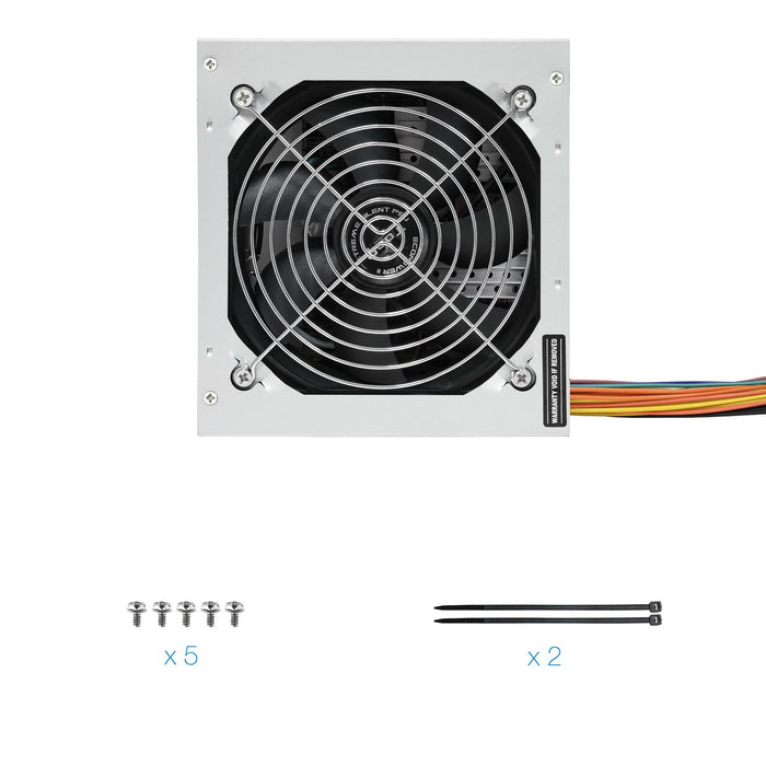 EAN 8433281007192 - TooQ Fonte Ecopower II unidad de fuente de alimentación 500 W 20+4 pin ATX ATX Plata imagen 8