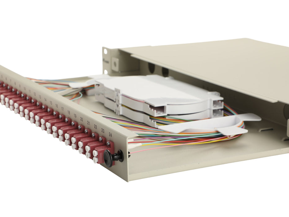 Equip Lwl-Spleisskamen 24-Port Lc-Duplex Om4 1u Komplett Gr