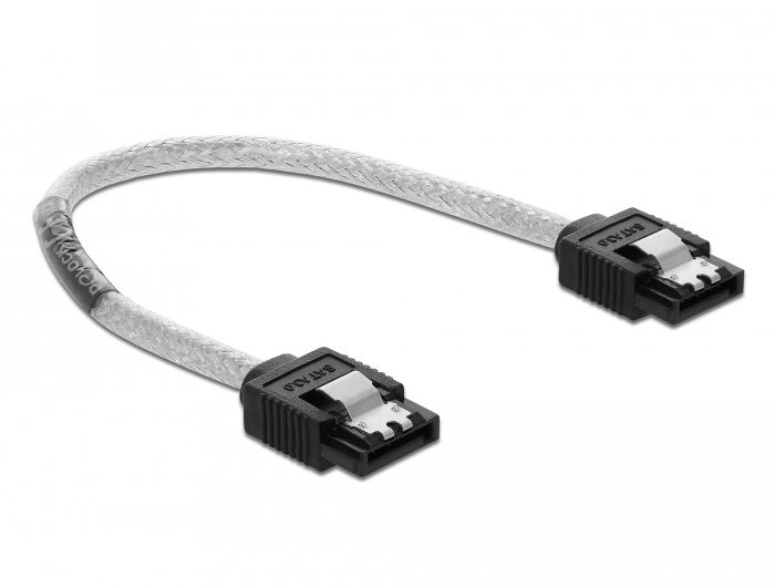 Cable Delock Sata 6 Gb/S  20 Cm Transparente