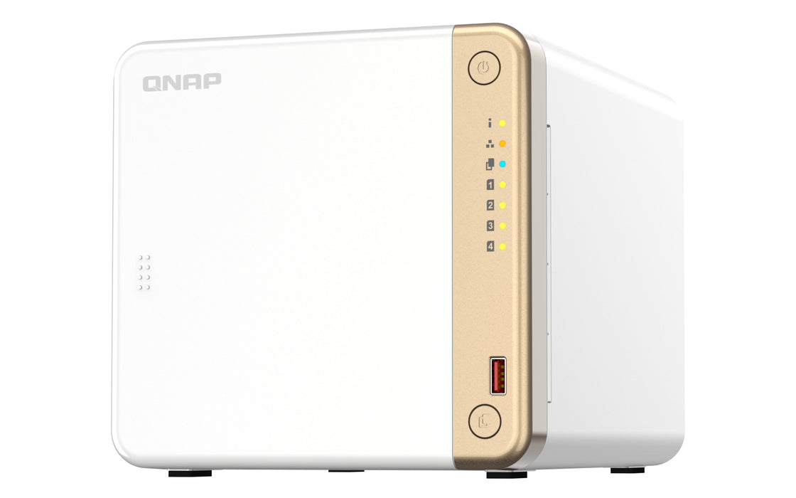 EAN 4711103080030 - QNAP TS-462-4G servidor de almacenamiento NAS Torre Intel® Celeron® N4505 4 GB DDR4 0 TB QNAP QTS Blanco imagen 7