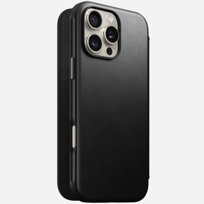 Nomad Modern Leather Folio Iphone 16 Pro Max Black