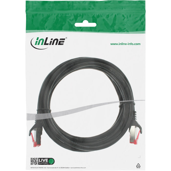 Inline® Cable De Red S/Ftp Pimf Cat.6 250mhz Pvc Copper Black 1m