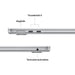 EAN 0195949836909 - Apple MacBook Air Apple M M4 Portátil 34,5 cm (13.6") 16 GB 512 GB SSD Wi-Fi 6E (802.11ax) macOS Sequoia  imagen 7
