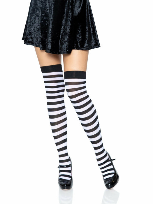 EAN 0714718005836 - Leg Avenue 6005_00722 pantis y media Negro, Blanco imagen 1