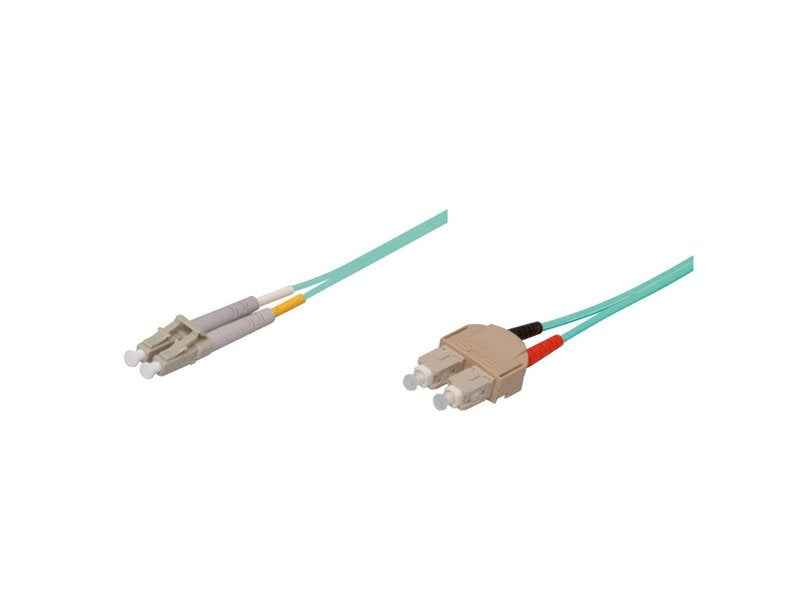 Cable De Red Lwl Duplex Om3 (Multimode, 50 125) Lc Sc, Lszh, Austauschbare Polaridad, 5m, Good Connections®