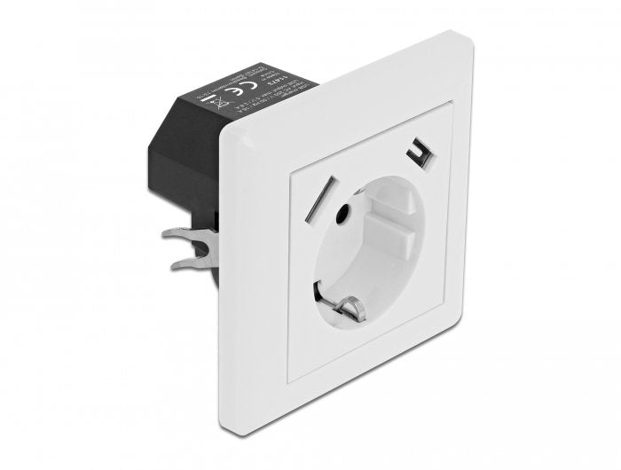 Enchufe Integrado Delock Con 2 Puertos De Carga Usb Tipo A De 2,8 A