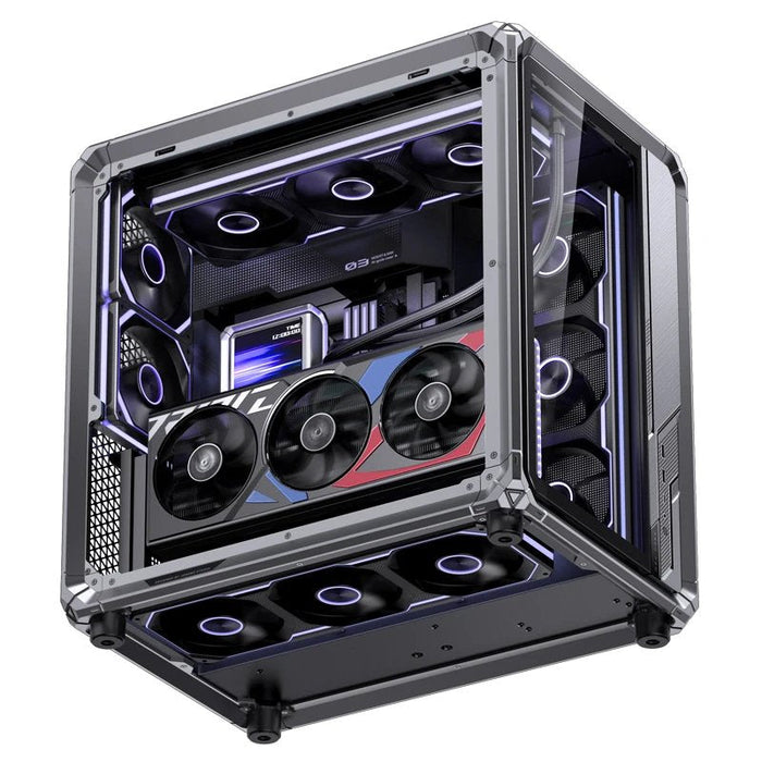 Caja Atx Jonsbo X400 Pro Cristal Templado Curvo Gris