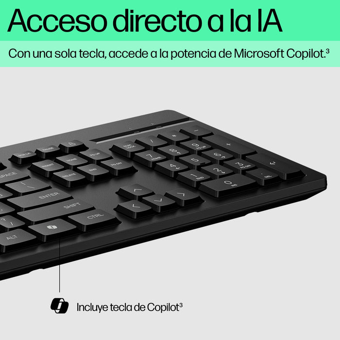 EAN 0198701790945 - HP 225 Wired Mouse and Keyboard Combo G2 teclado Ratón incluido Oficina USB Negro imagen 8