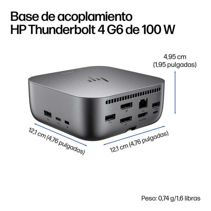 Hp Thunderbolt 4 100w G6 Dock. Para Uk,Eu. 9x472ut#Abu