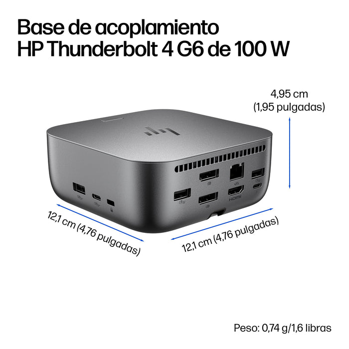 EAN 0198415233042 - HP Thunderbolt 4 100W G6 Dock Alámbrico Gris imagen 6