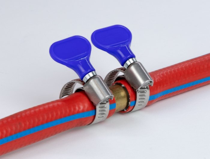 Schlauchschelle Edelstahl 400 Ss Mit Flügelmutter 10 - 16 Mm 5 Stück Blau