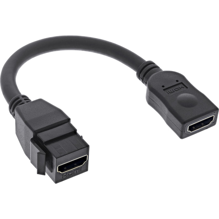 Adaptador Inline Hdmi Keystone 4k/60hz, Hdmi A Hembra/Hembra, Negro, 0,2 M
