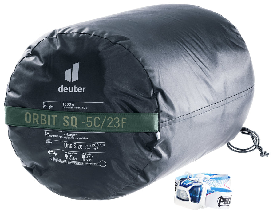 EAN 4046051175096 - Deuter Orbit SQ -5C/23F Adulto Saco de dormir rectangular Tela, Polietersulfona (PES), Antidesgarros Verd imagen 4