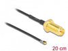 EAN 4043619126569 - DeLOCK 12656 cable coaxial 0,2 m Negro imagen 2