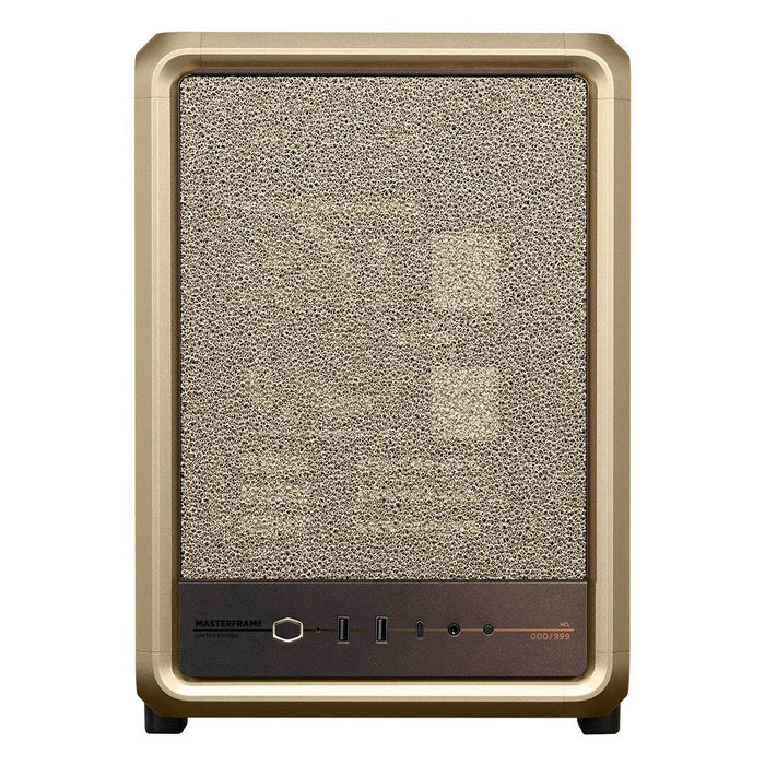 Caja Pc Cooler Master Masterframe 400 Mesh Gold Limited Edition Caja Microatx - 2x Usb-A 3.2 1x Usb-C 3.2 1x Audio Y Micro -