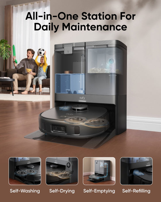 Robot De Limpieza Con Estación De Vaciado Automático Eufy X10 Pro Omni