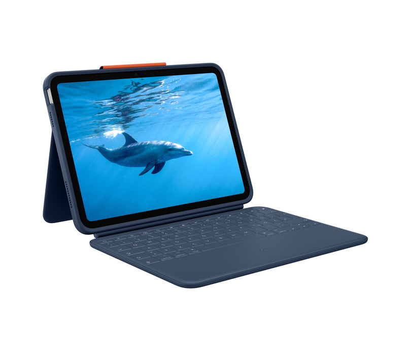 EAN 5099206107045 - Logitech 920-011191 teclado para móvil QWERTZ Alemán Smart Connector Azul imagen 3