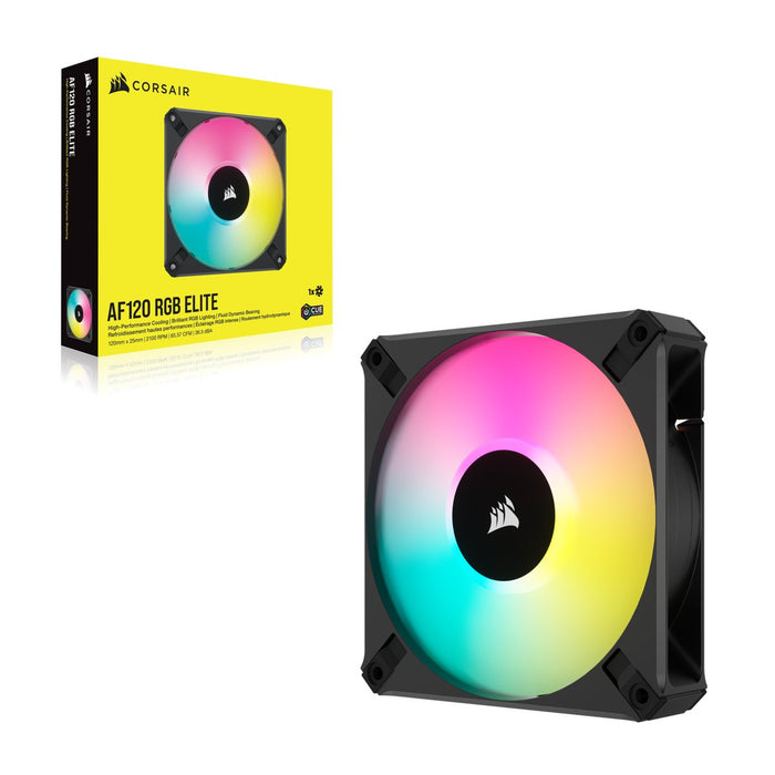Ventilador Caja Adicional 12x12 Corsair Af120 Elite Rgb Negro