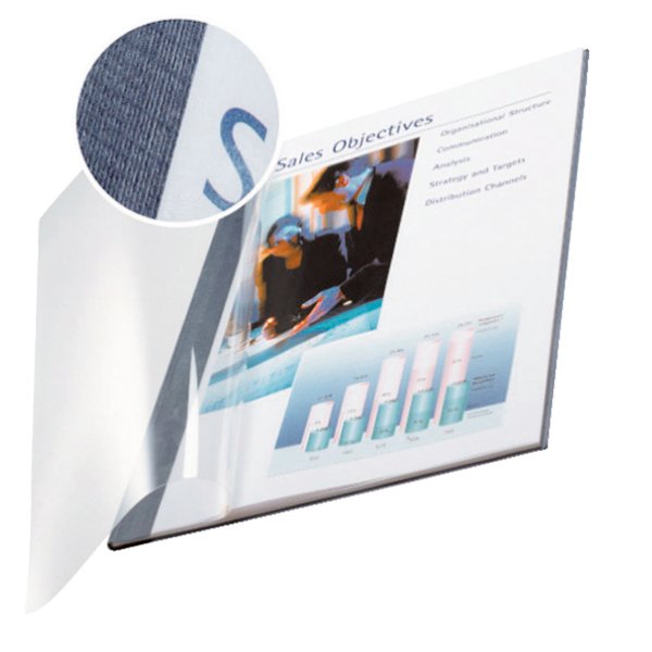 Leitz Buchbindemappen Azul Para 36-70 Hojas Din A4