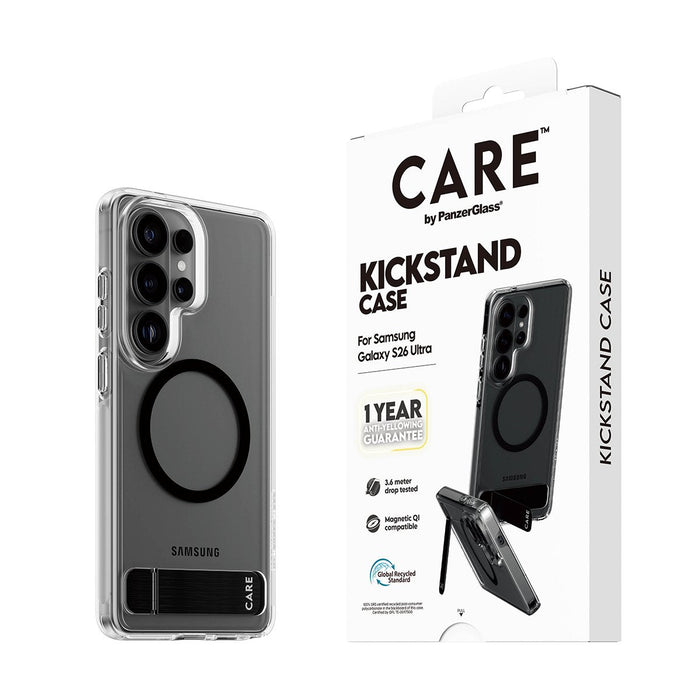 Panzerglass Care By Panzerglass Urban Explorer - Trasero Cubierta Para Teléfono Móvil - Con Pie De Soporte, Qi-Compatible - Termoplástico Polyurethan (Tpu)