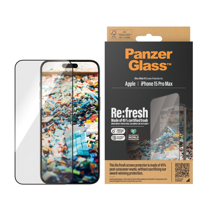 Protector De Pantalla Panzerglass Uwf Refresh With 45% Rec. Glas  Apple 1 Pieza(S)