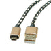 EAN 7630049612013 - ROLINE 11.02.8820 cable USB USB 2.0 1,8 m USB C Micro-USB B Negro, Oro imagen 4