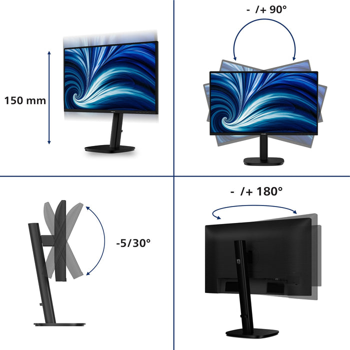 Monitor 24b2n3200a Ips 23.8 Pulgadas 120hz Hdmi Dp Pivot Altavoces